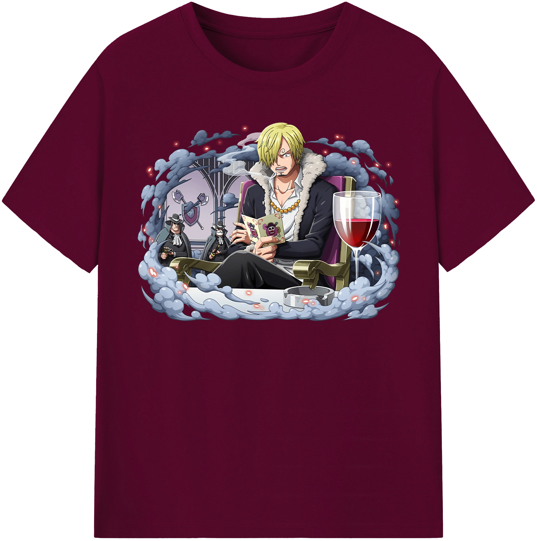 （画像用） ワンピース サンジ ONE PIECE Sanji レディースカジュアルプリントTシャツ（綿100％）